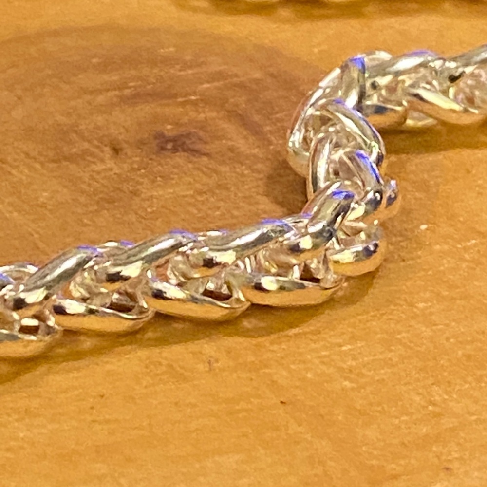 New Classic Silver Rope chain beacelet - Picture 2 of 6